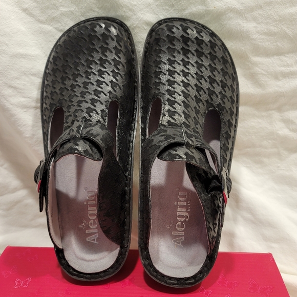 Alegria Classic - Houndstooth Maxi clogs - women's size 38 - Picture 8 of 16